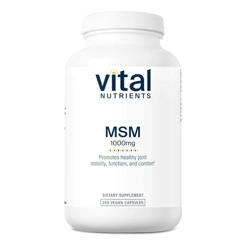 Msm 1000 Mg Azufre Organico Natural 240 Capsulas Vital Nutrients