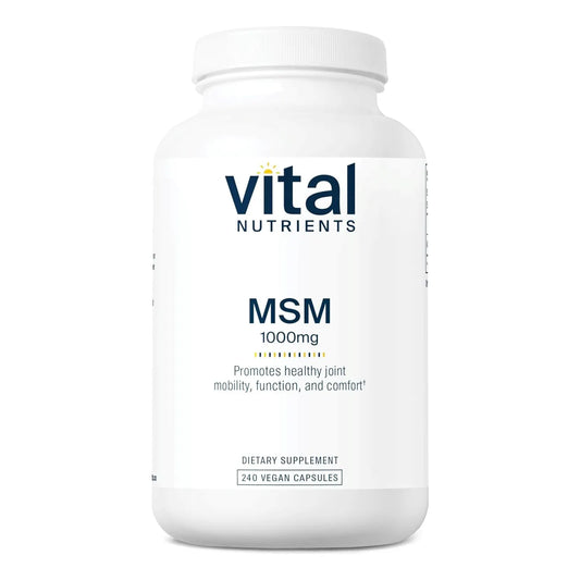 Msm 1000 Mg Azufre Organico Natural 240 Capsulas Vital Nutrients
