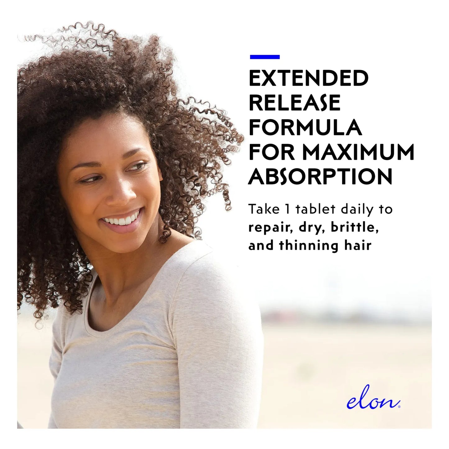 Tabletas Elon Matrix 5000 Suplemento Capilar Con Biotina Para Cabello Fuerte Y Brillante