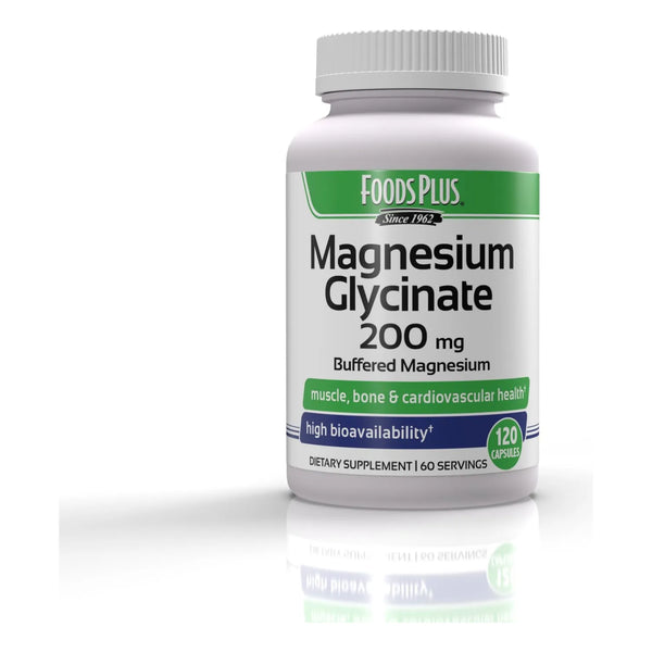 Glicinato De Magnesio 200 Mg Alta Biodisponibilidad Salud Muscular Y Osea 60 Porciones