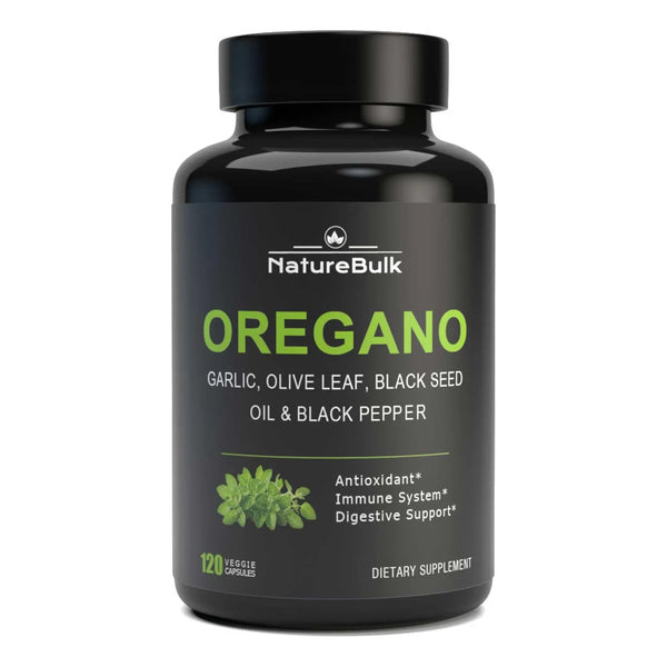 Extracto De Aceite De Orégano Con Ajo Y Hoja De Olivo 120 Cápsulas Soporte Inmunológico