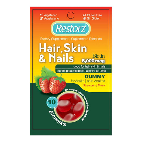Gomitas De Biotina 5000 Mcg Para Cabello Piel Y Uñas Sabor Fresa