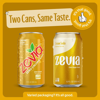 Zevia Refresco Sin Calorias Cream Soda 355 Ml Pack X 24 Und Sabor Delicioso Y Natural