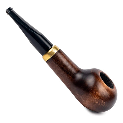 Pipa De Tabaco De Madera Tallada A Mano Con Bolsa Y Caja Marron Dr Watson