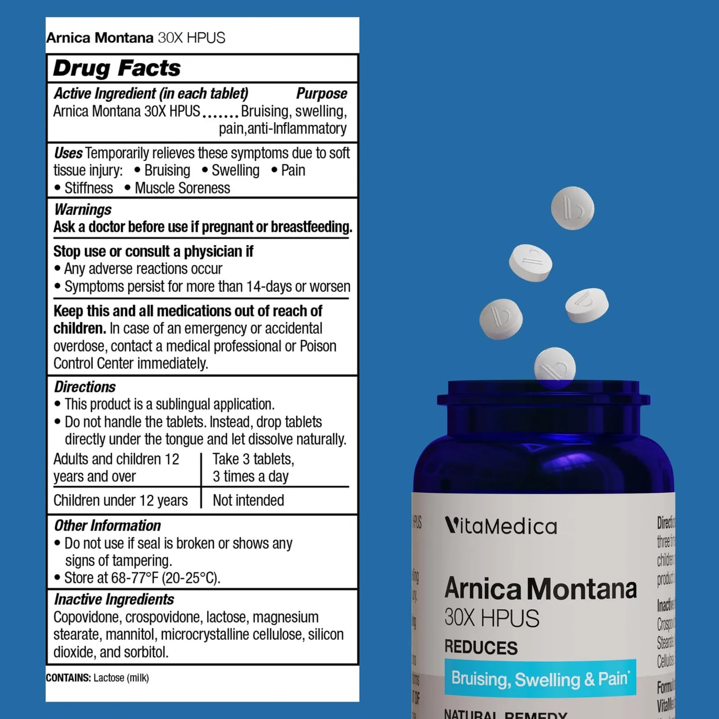 Arnica Montana 30X Bromelina Quercetina Suplemento Postoperatorio Natural