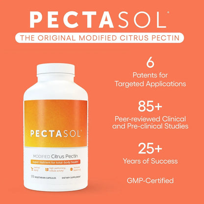 PectaSol C Pectina Cítrica Modificada 270 Cápsulas Vegetales Apoya Salud Inmunológica Y Cardiovascular