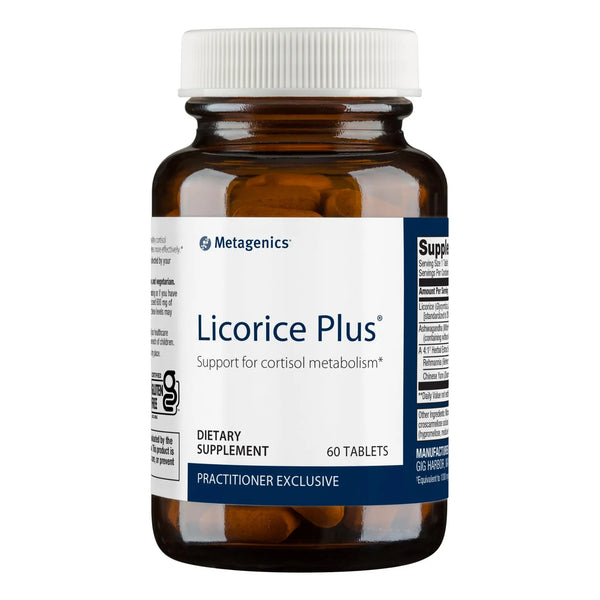 Regaliz Plus Suplemento De Cortisol Con Ashwagandha Extracto De Raiz De Regaliz Y Ñame Chino 60 Tabletas