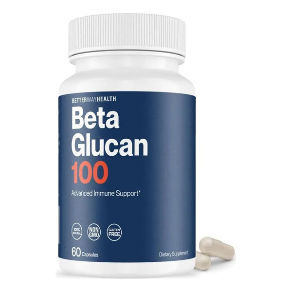 Beta Glucano 100 Mg Puro Refuerzo Inmunologico Clinico Eficaz 60 Capsulas
