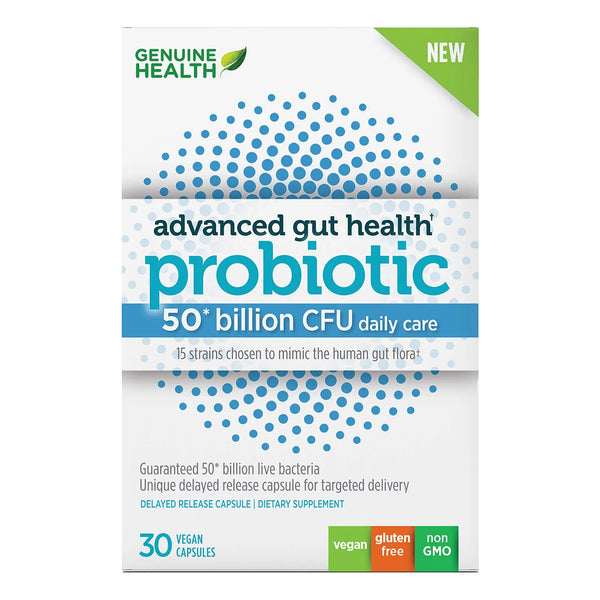 Cápsulas Probióticas 50 Mil Millones UFC 15 Cepas Veganas Liberación Retardada