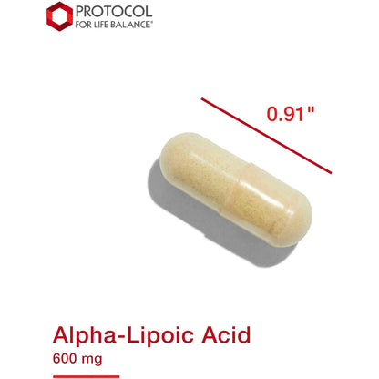 Acido Alfa Lipoico 600mg Con Extracto De Semilla De Uva Y Bioperina 60 Capsulas Vegetales
