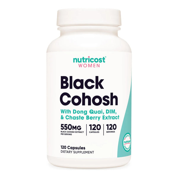 Cohosh Negro 660 Mg Con Don Quai DIM Y Bayas Castas 120 Capsulas Vegetarianas