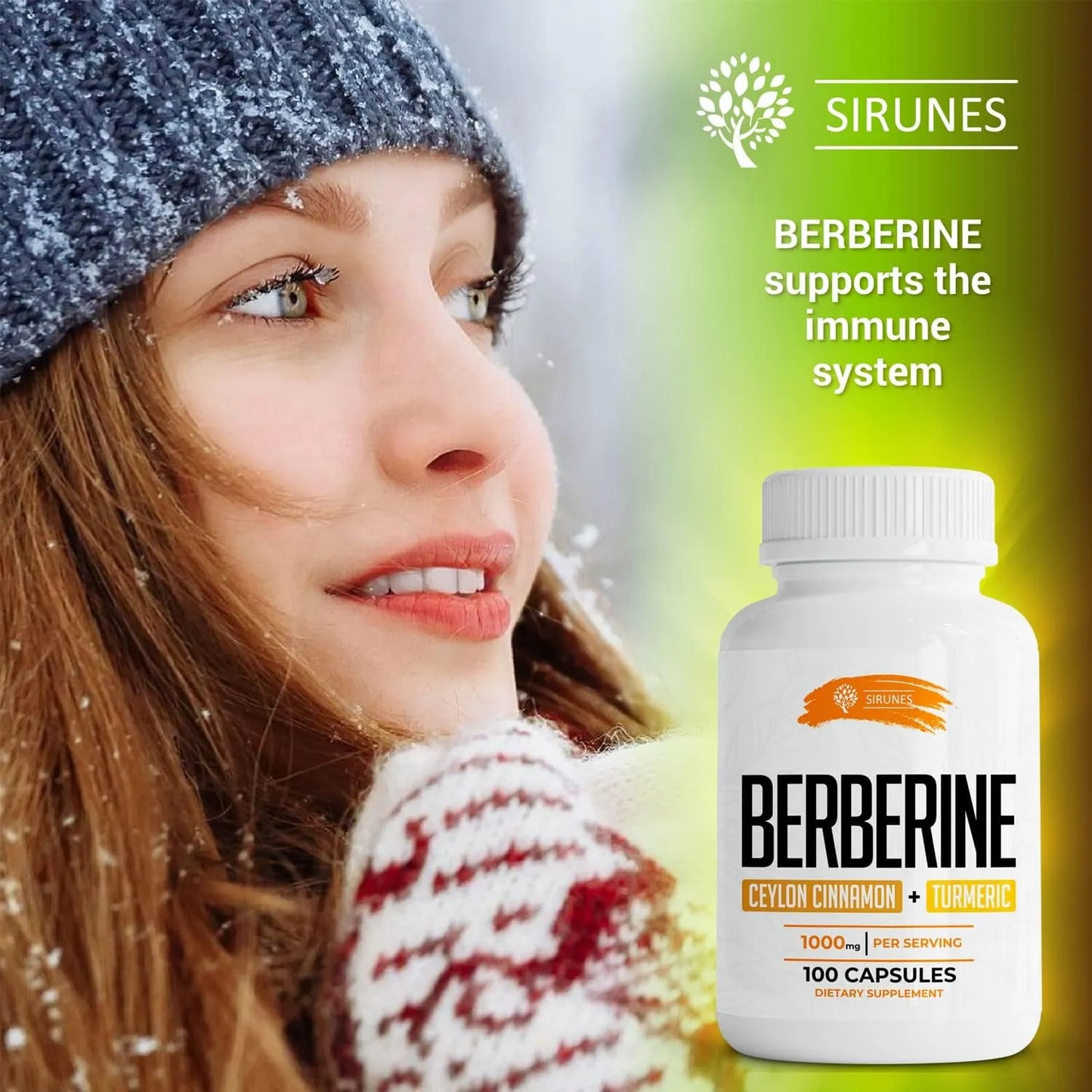 Cápsulas De Berberina Ceilán Con Canela Y Cúrcuma 500 Mg Refuerzo Inmunológico Natural
