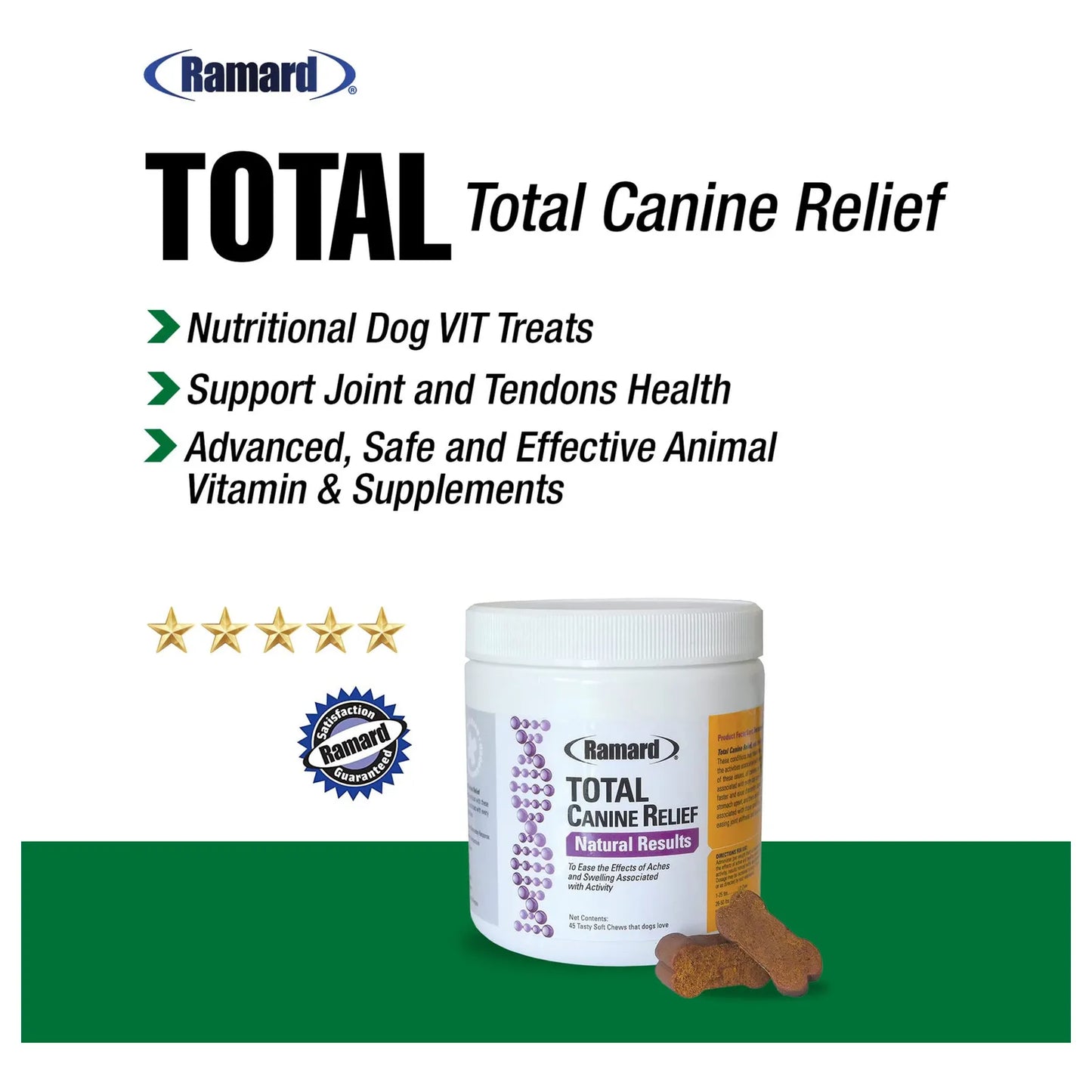 Masticables Suaves Para Alivio Total Canino Con Formula Muscular