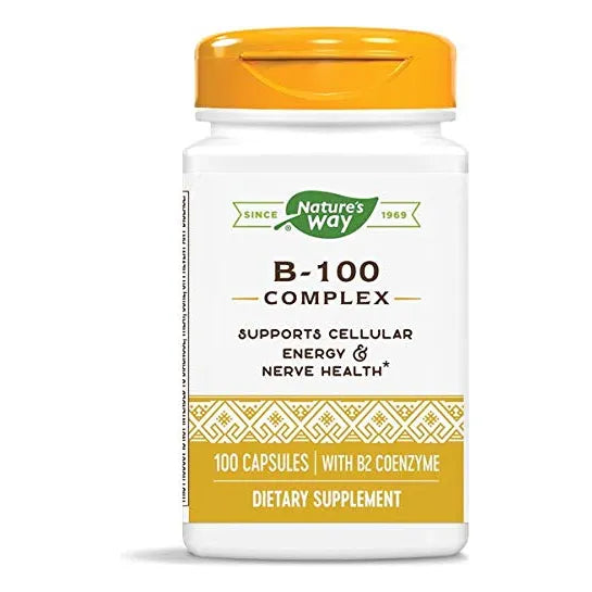 Complejo B 100 Tabletas Energia Y Vitalidad 100 Natural