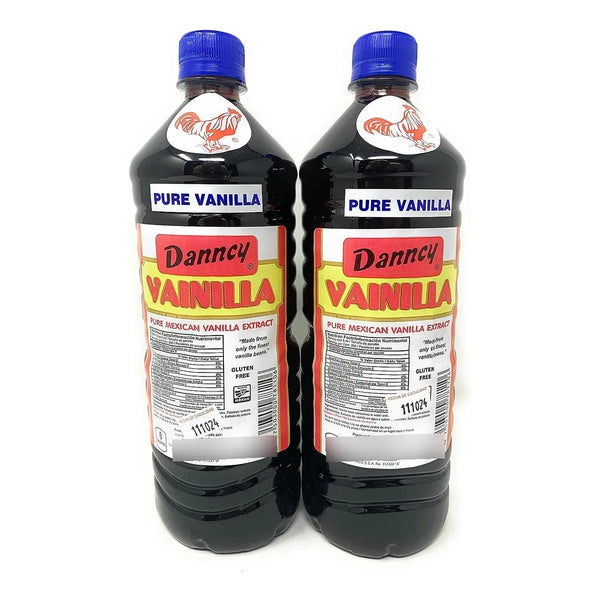 Extracto De Vainilla Pura Danncy 2 Botellas 33oz Cada Una