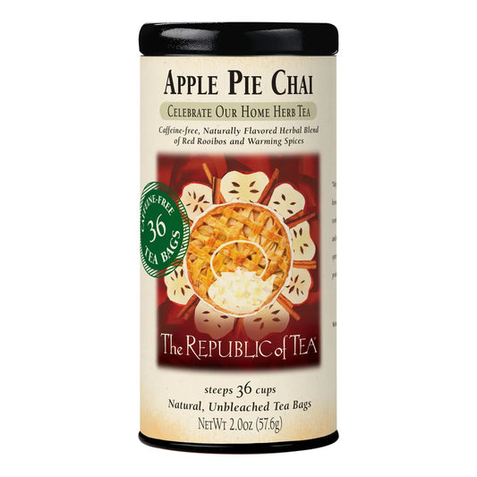 Té De Hierbas Chai Sabor Pastel De Manzana 36 Bolsitas Relajación Y Placer