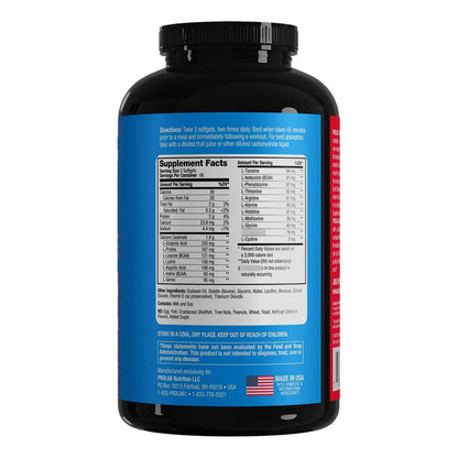 Cápsulas Amino Energía 200 Unidades Para Rendimiento Deportivo Amino GEL-CAPS