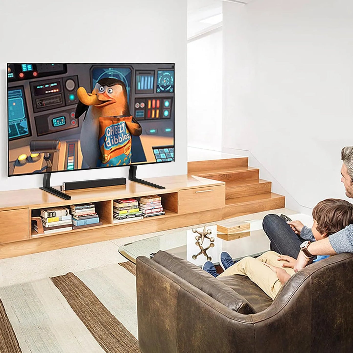 Soporte De Tv Universal 32-55 Pulgadas TAVR Base Ajustable Y Estable