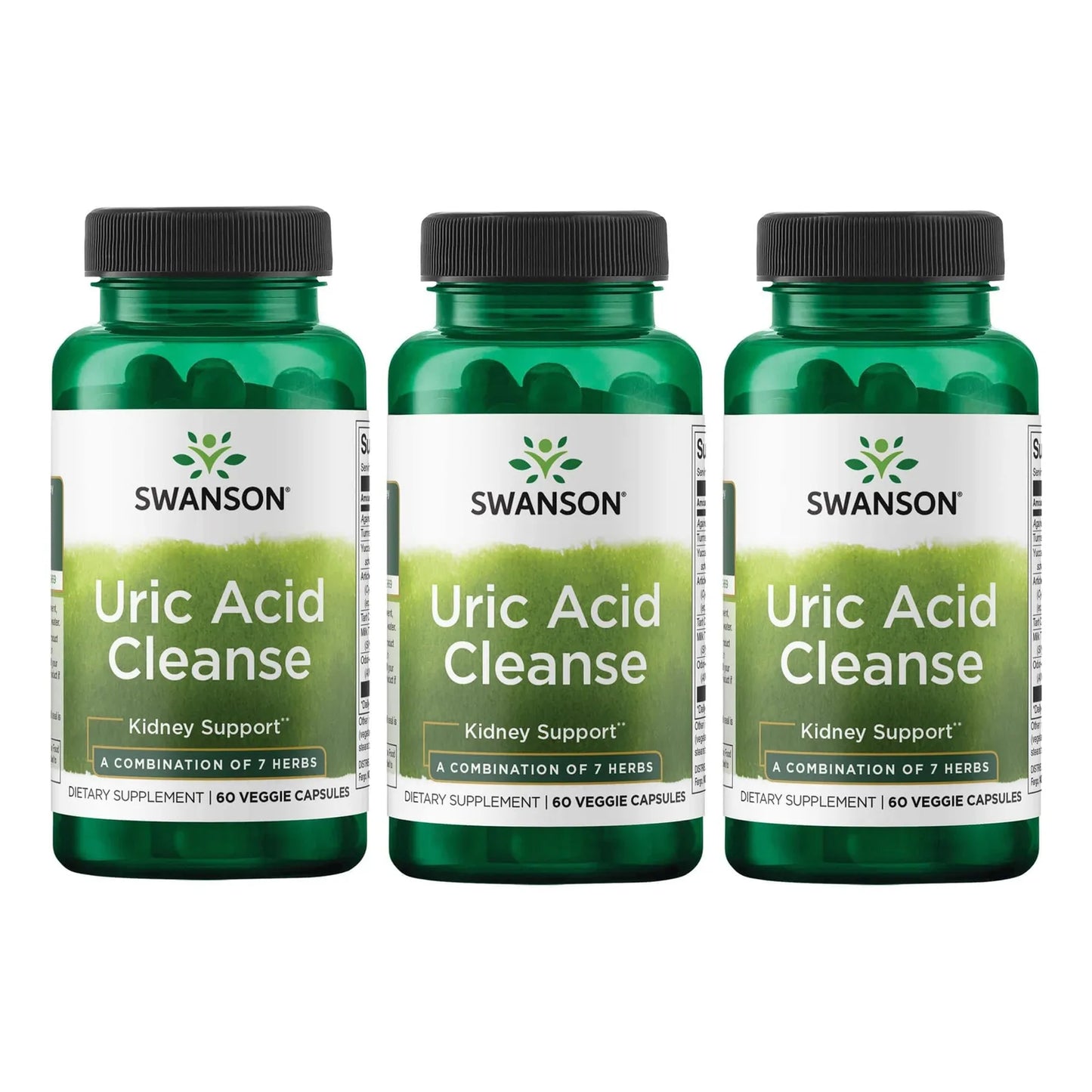 Limpieza Acido Urico Apoyo Renal 7 Hierbas Naturales 180 Capsulas