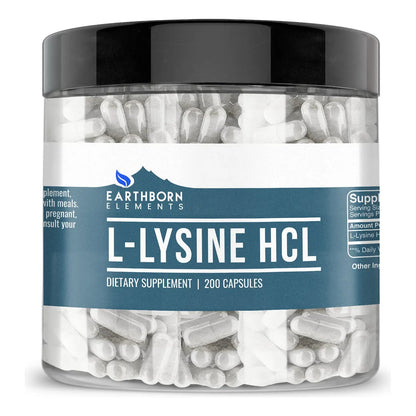 L Lisina HCL 200 Cápsulas Pura Sin Aditivos Apoyo Inmunológico Y Piel