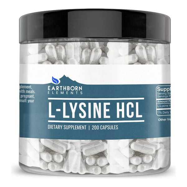 L Lisina HCL 200 Cápsulas Pura Sin Aditivos Apoyo Inmunológico Y Piel