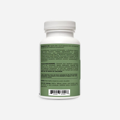 Curcumina C3 Complex Con Bioperine 120 Capsulas 500 Mg Ultra Potente