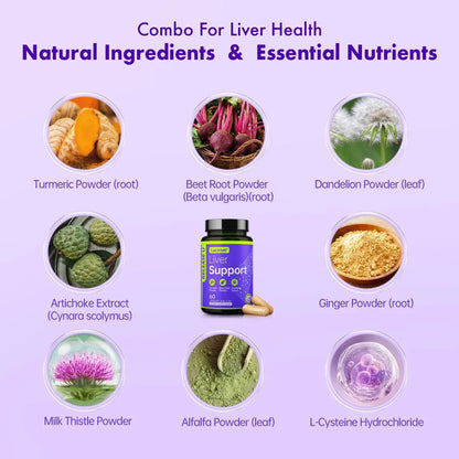 Suplemento Hepatico Natural 60 Capsulas Limpieza Y Proteccion Del Higado