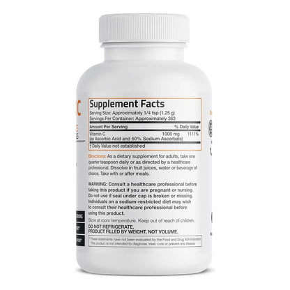 Polvo De Vitamina C Tamponada Refuerza Sistema Inmunologico Absorcion Superior