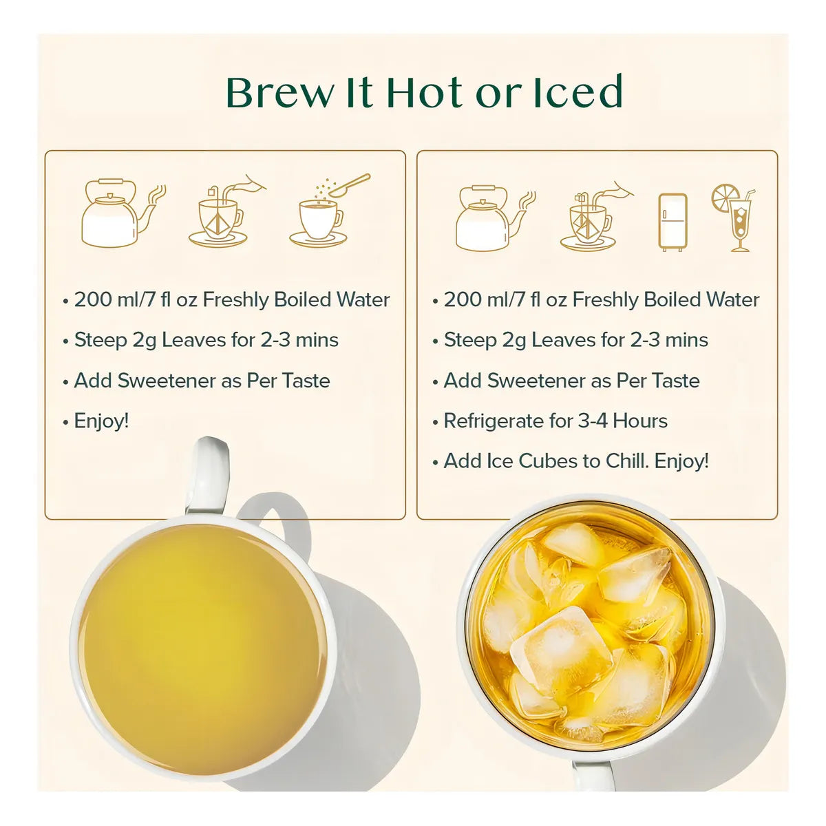 Té Verde Cítrico Manzanilla Y Menta Vahdam 100G Hojas Sueltas Antioxidante Relajante