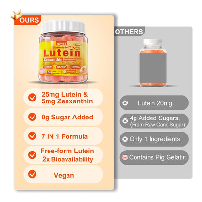 Gomitas De Luteina Y Zeaxantina 25 Mg Con Vitaminas A C E Y Astaxantina Para Salud Ocular