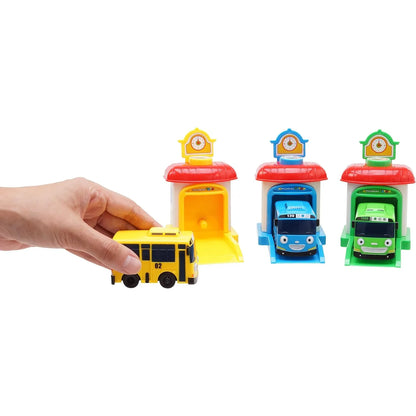 Tayo Pequeño Autobús Con Estación Lanzadora Set Rogi Tayo Rani Diversión y Aprendizaje
