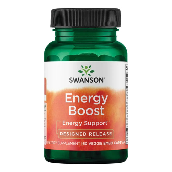 Energizante Natural Swanson Ultra Energy Boost 60 Cápsulas Vegetales Vitalidad Y Enfoque