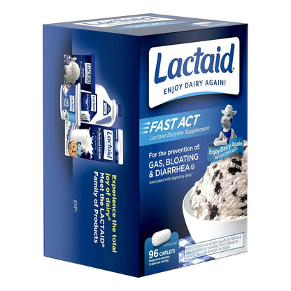 Lactaid Cápsulas Intolerancia A La Lactosa 96 Dosis Viaje Acción Rápida - Imagen 7