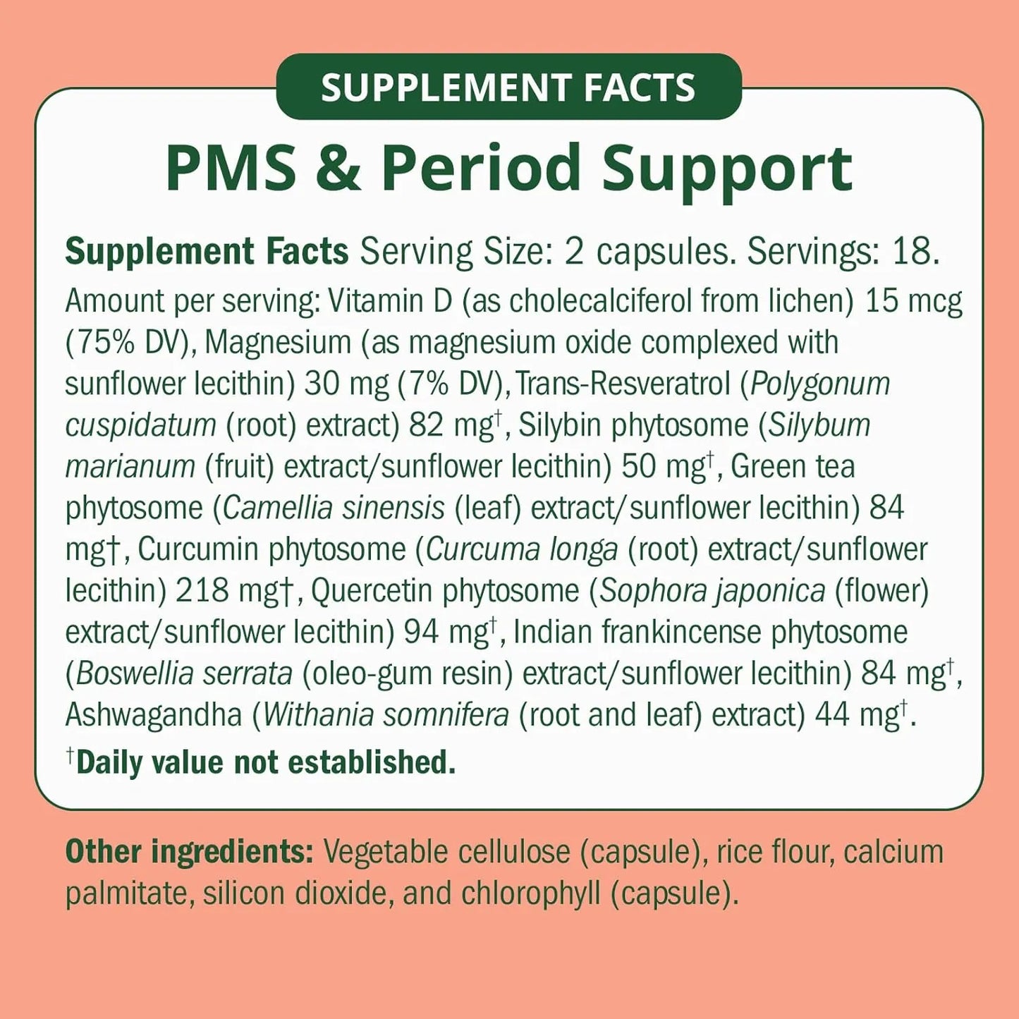 Suplemento Natural Alivio Síndrome Premenstrual Calambres Menstruales Sin Químicos