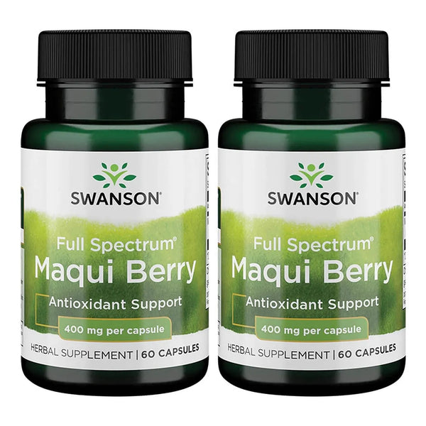 Baya Maqui 400 Mg 60 Capsulas Pack Doble Antioxidante Premium