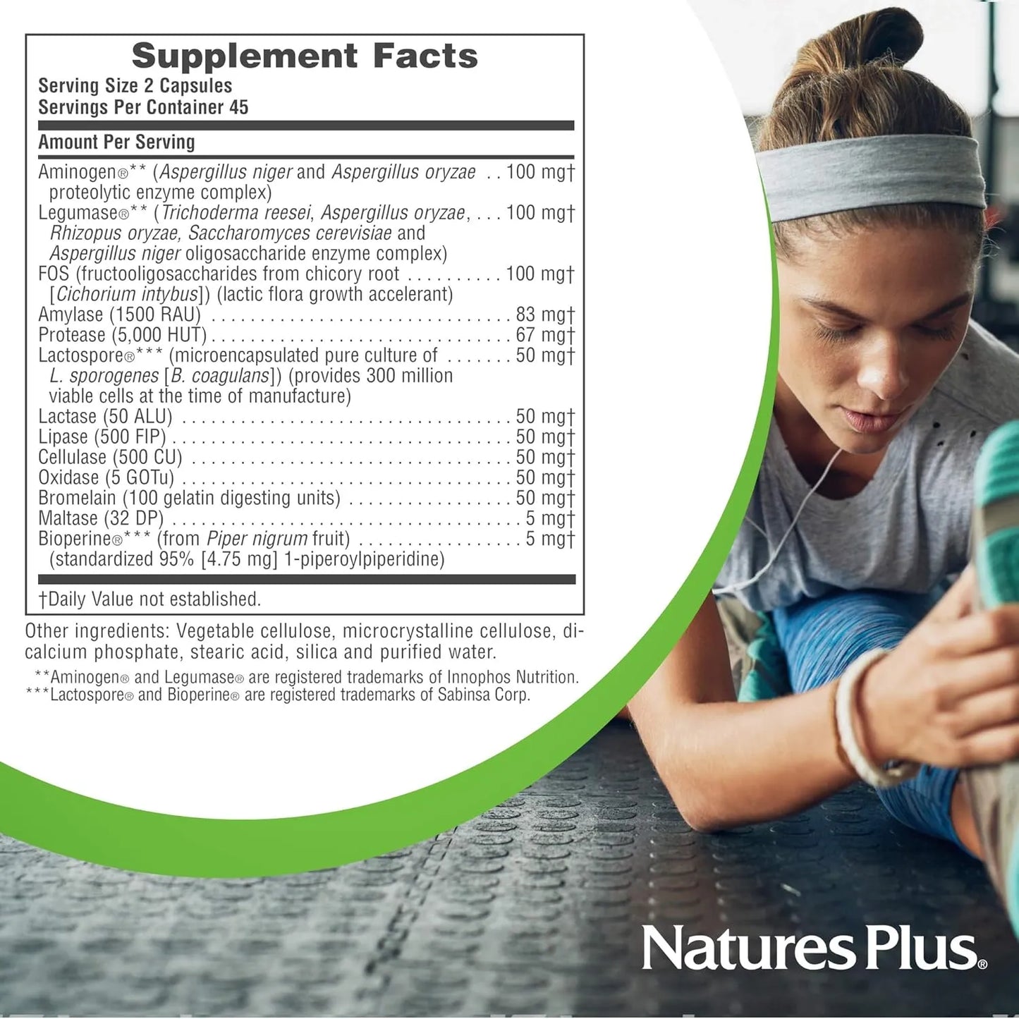 Cápsulas Digestivas Con Enzimas Probióticos Aminó Mejora Tu Salud Intestinal