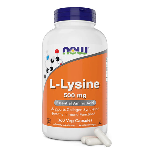 Now L Lisina 500 Mg 360 Capsulas Energia Inmunidad Recuperacion
