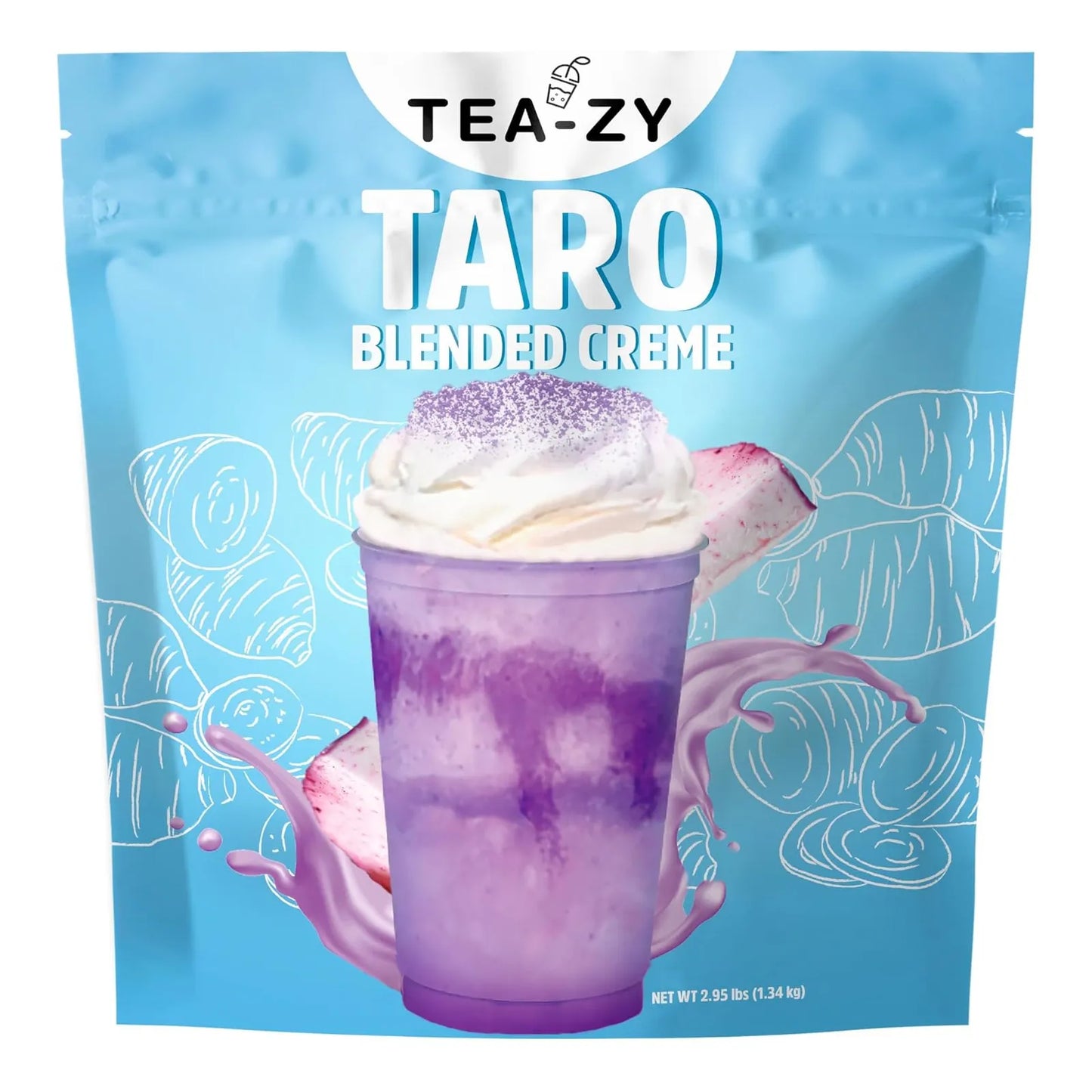 Polvo De Taro Para Té De Burbujas 1361 Gramos 45 Porciones Sabores Auténticos