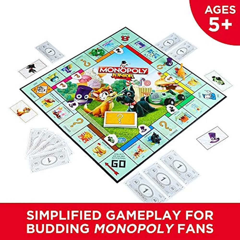 Monopoly Junior Juego De Mesa Para Niños A Partir De 5 Años Diversión Y Aprendizaje
