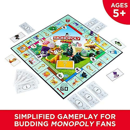 Monopoly Junior Juego De Mesa Para Niños A Partir De 5 Años Diversión Y Aprendizaje