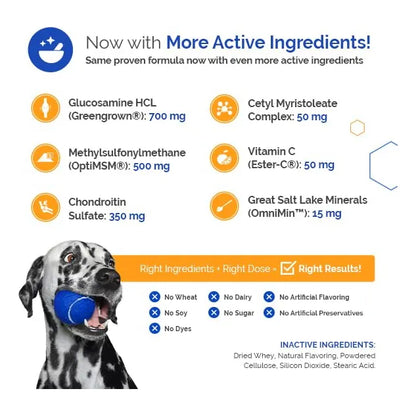 GlycanAid Maintenance Nutricion Articular Para Perros 150 Tabletas Masticables