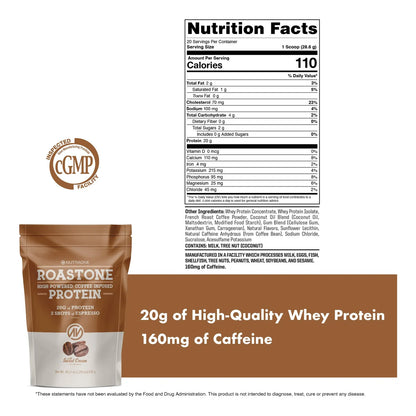 RoastOne Proteína De Café En Polvo 160 Mg Cafeína Energía Y Concentración