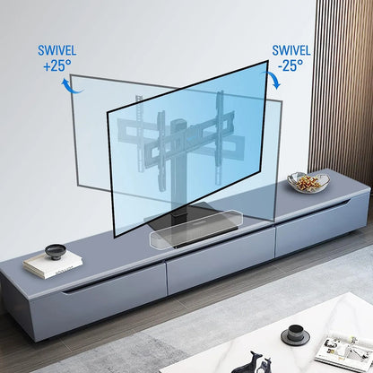 Soporte Universal Para TV 37 A 70 Pulgadas Altura Ajustable Base Vidrio Templado