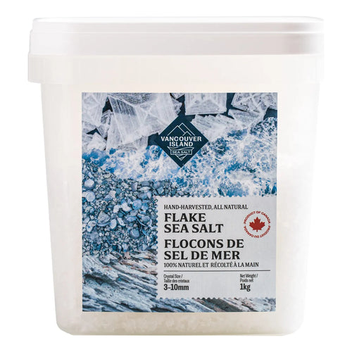 Sal Marina Escamosa Gourmet 1 Kg Copos Grandes Natural Vancouver