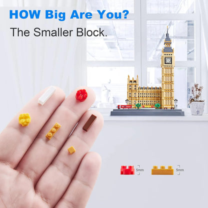 Juego De Bloques 6473 Piezas Modelo Arquitectónico Big Ben Para Adultos