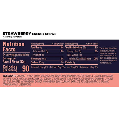 Gomitas Energéticas Con Electrolitos GU Energy Chews 12 Bolsas Sabores Variados