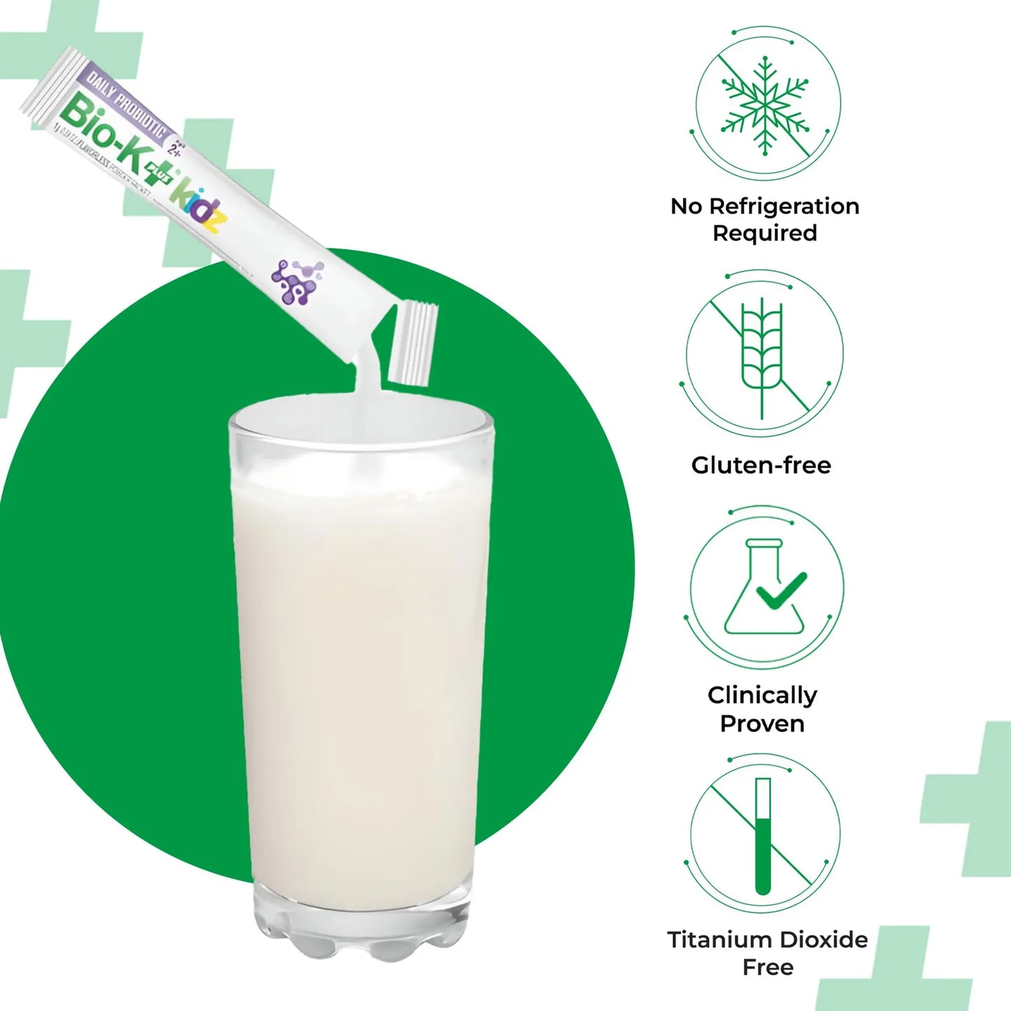 Bio K+ Probiótico Vegano Diario Para Niños Con Vitamina D3 28 Sobres