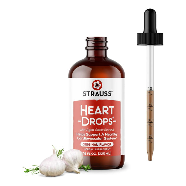 Gotas Naturales Para El Corazón Con Muérdago Y Extracto De Ajo Strauss Naturals
