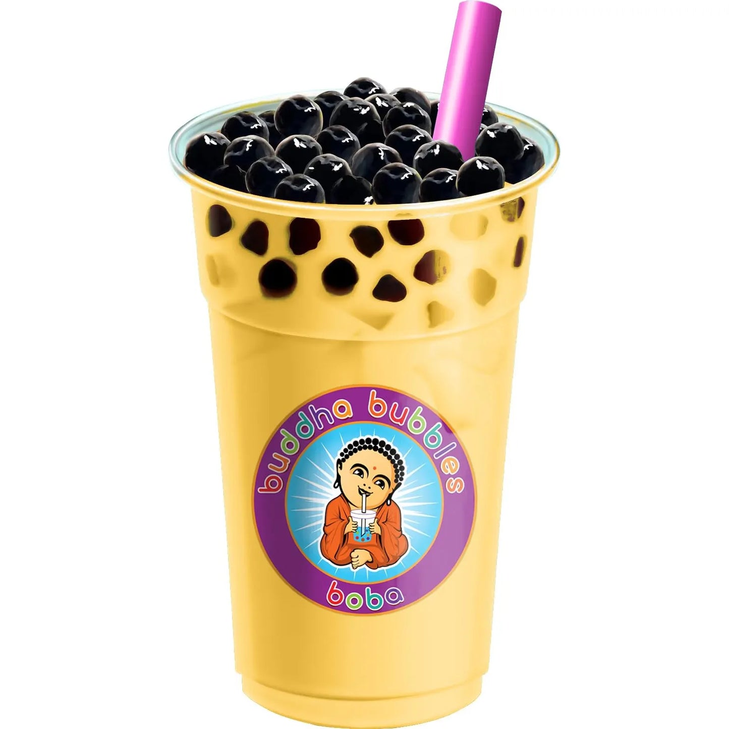 Té De Burbujas Sabor Frutas Tropicales 500 Ml Con Perlas De Mango