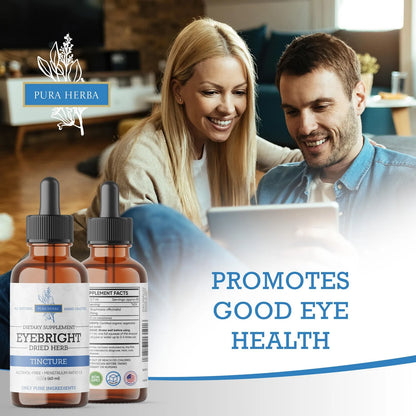 Tintura Oral De Eyebright Extracto De Hierbas 60 Ml Sin Alcohol Vegano